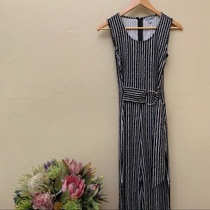 J for Justify | NWT | Black and White Stripped Romper